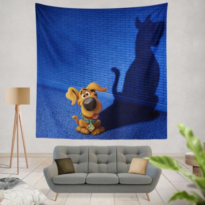 Scoob Movie Shadow Puppy Wall Hanging Tapestry