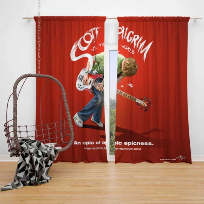 Scott Pilgrim vs the World Movie Michael Cera Window Curtain