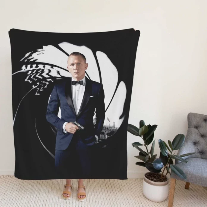 Skyfall Movie James Bond Daniel Craig Fleece Blanket