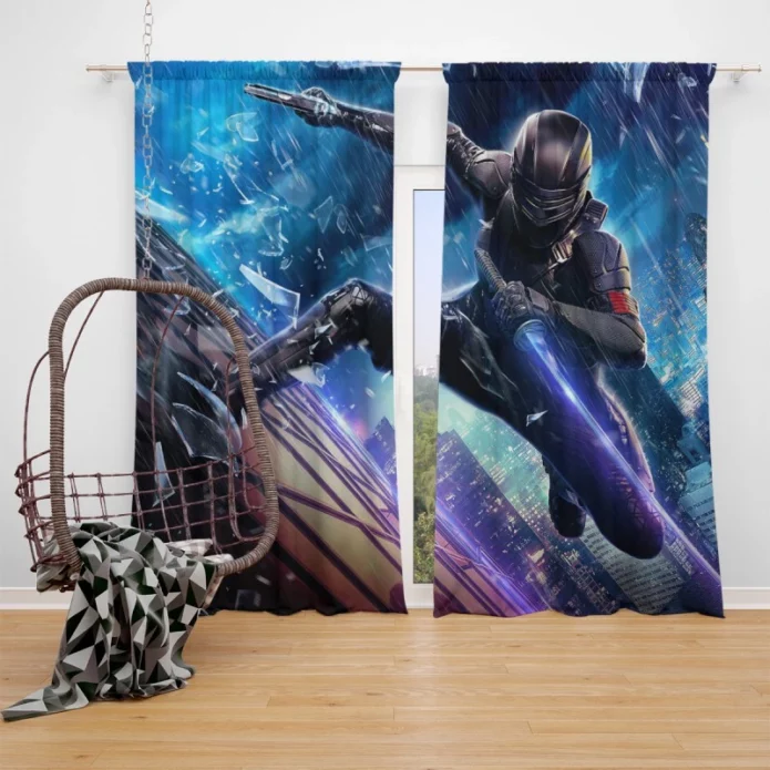 Snake Eyes GI Joe Origins Movie Window Curtain