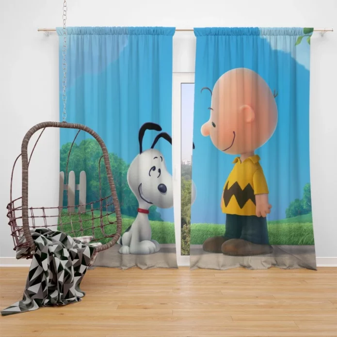 Snoop in The Peanuts Kids Movie Window Curtain