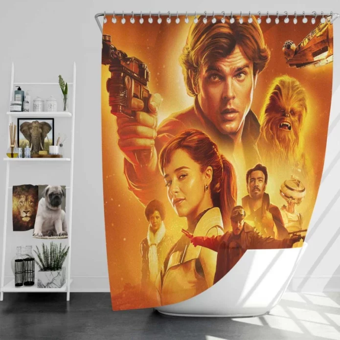 Solo A Star Wars Story Movie Bath Shower Curtain