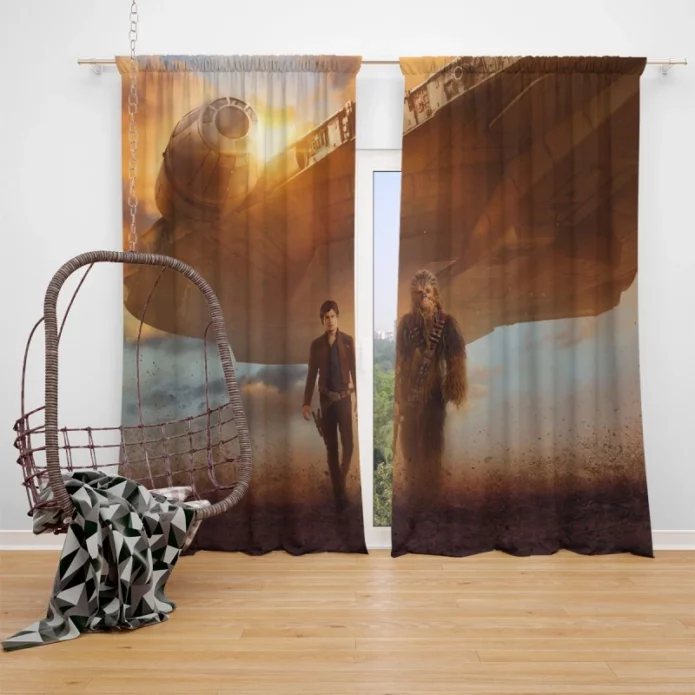 Solo A Star Wars Story Movie Millennium Falcon Window Curtain