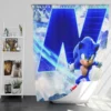 Sonic the Hedgehog 2 Kids Movie Bath Shower Curtain