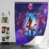 Space Jam 2 Movie LeBron James Bugs Bunny Bath Shower Curtain