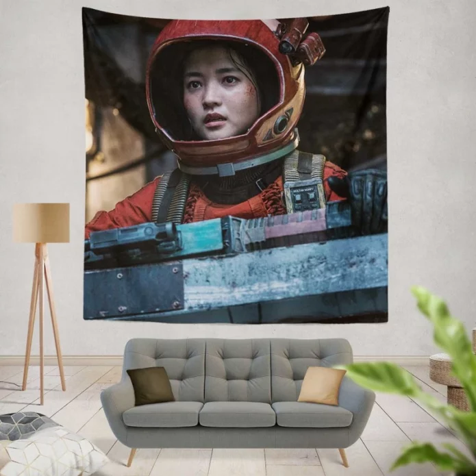 Space Sweepers Movie Kim Tae-ri Captain Jang Wall Hanging Tapestry