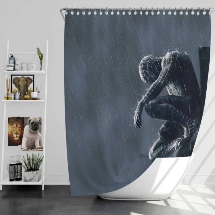 Spider-Man 3 Movie Tobey Maguire Super Hero Bath Shower Curtain