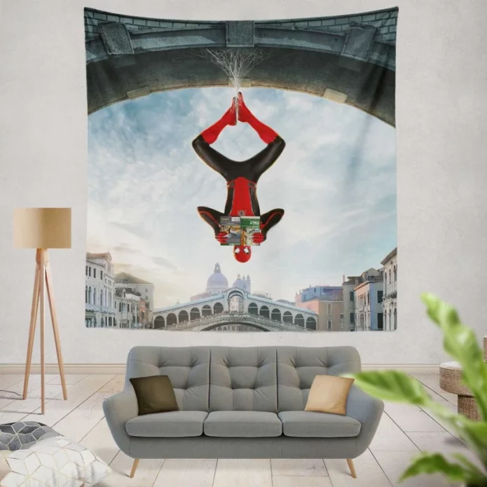 Spider-Man Far From Home Film Super Hero Teen Wall Hanging Tapestry