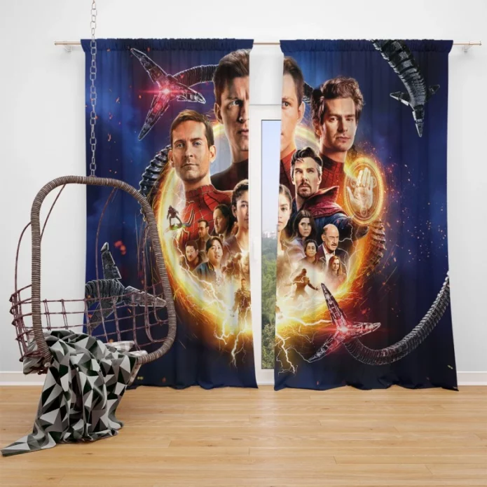 Spider-Man No Way Home Movie Window Curtain