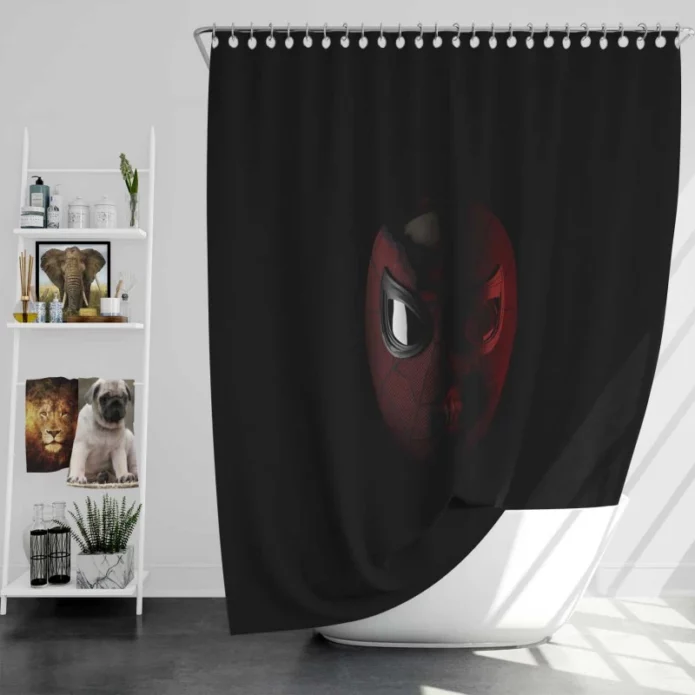 Spider-Man Zombie Movie Bath Shower Curtain