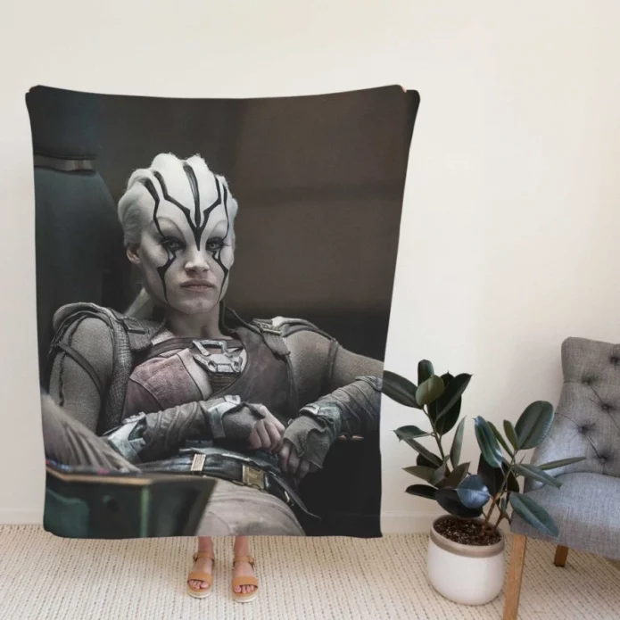 Star Trek Beyond Movie Jaylah Sofia Boutella Fleece Blanket