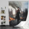 Star Trek Into Darkness Movie Benedict Cumberbatch Bath Shower Curtain