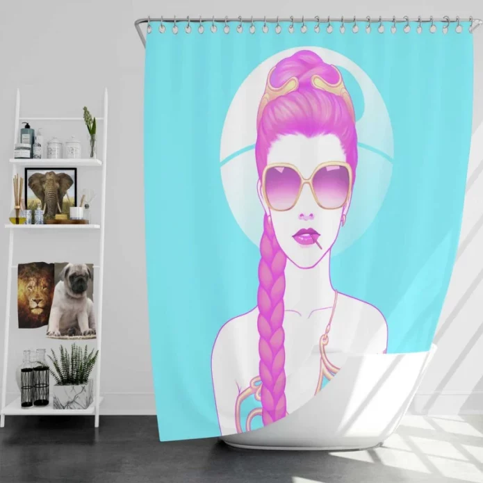 Star Wars Movie Princess Leia Bath Shower Curtain