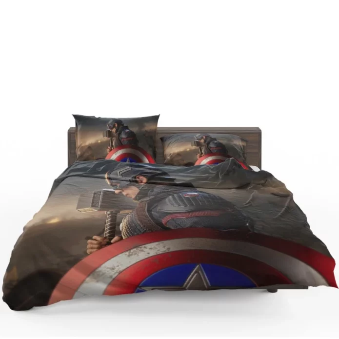 Steve Rogers as Captain America in Avengers Endgame Movie Bedding Set