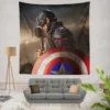 Steve Rogers as Captain America in Avengers Endgame Movie Wall Hanging Tapestry
