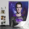 Superman in Purple Galaxy Movie Henry Cavill Bath Shower Curtain