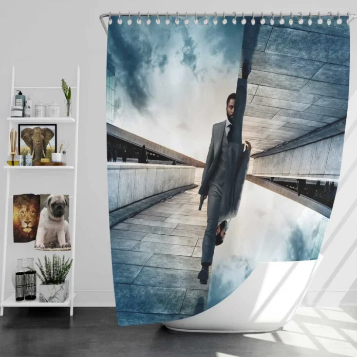 Tenet Movie John David Washington Bath Shower Curtain