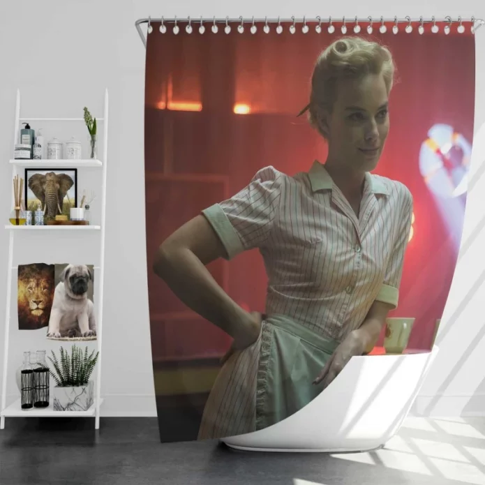 Terminal Movie Margot Robbie Bath Shower Curtain