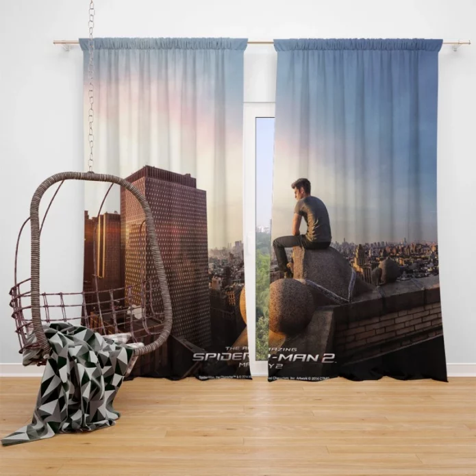 The Amazing Spider-Man 2 Movie Peter Parker Window Curtain