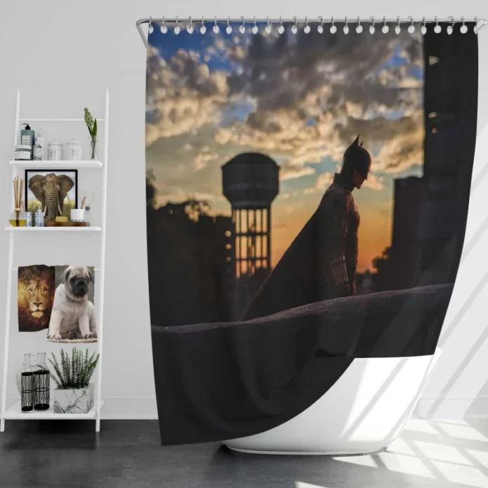 The Batman 2022 Movie Bath Shower Curtain