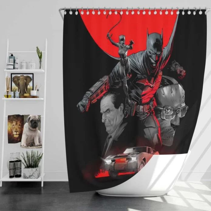 The Batman Movie Bath Shower Curtain