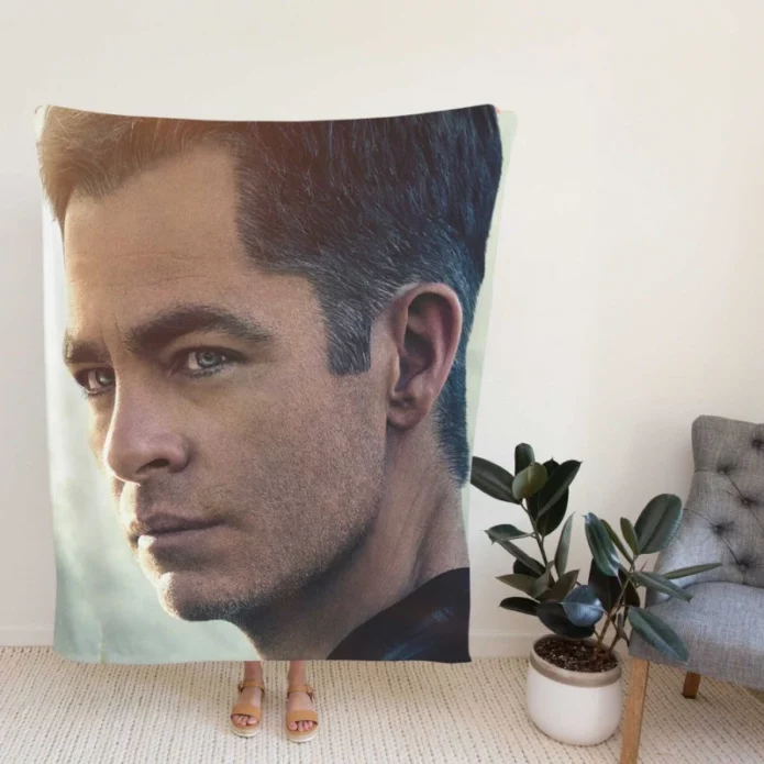 The Contractor Movie Chris Pine Fleece Blanket