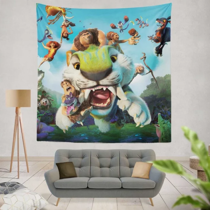 The Croods A New Age Movie Eep Guy Wall Hanging Tapestry