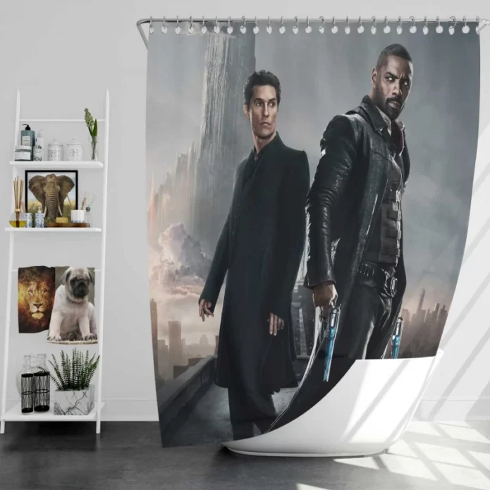 The Dark Tower Movie Idris Elba Bath Shower Curtain