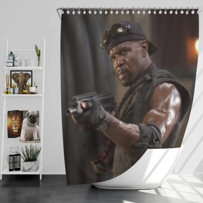 The Expendables Movie Hale Caesar Terry Crews Bath Shower Curtain