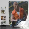 The Fate of The Furious Movie Luke Hobbs Bath Shower Curtain