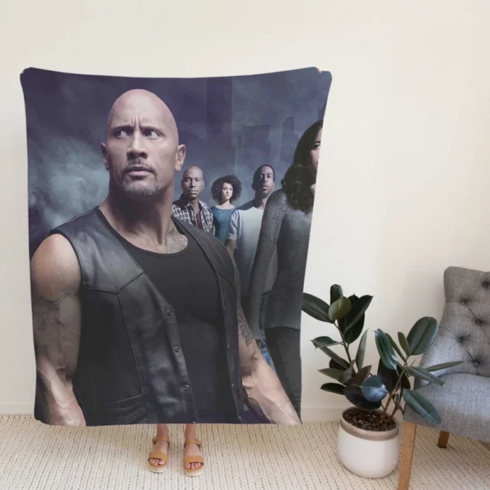 The Fate of The Furious Movie Poster Fleece Blanket