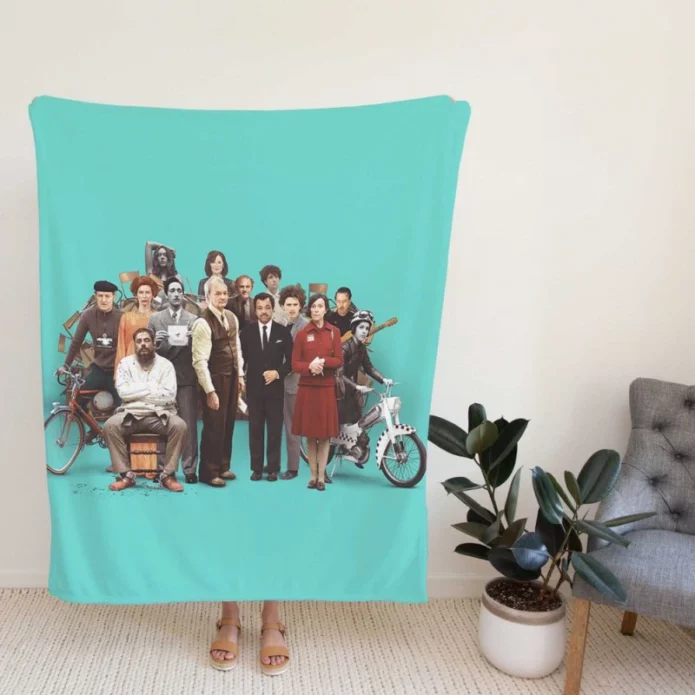 The French Dispatch Movie Fleece Blanket