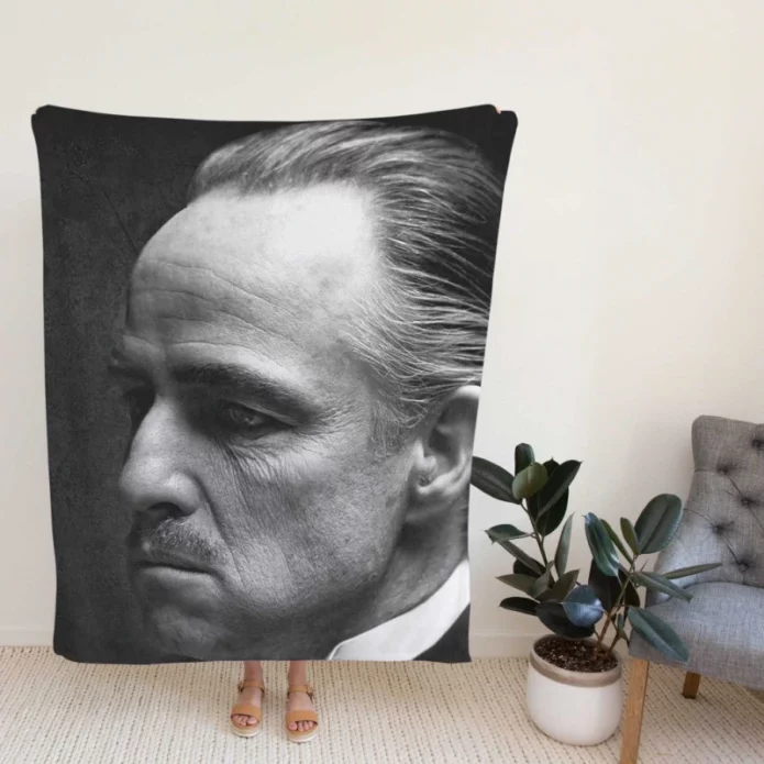 The Godfather Movie Vito Corleone Fleece Blanket
