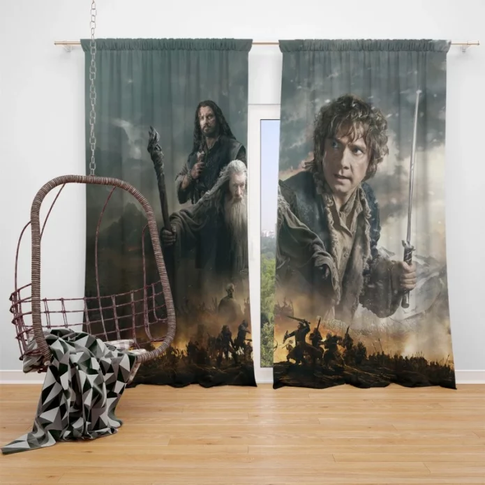 The Hobbit The Battle of the Five Armies Fantasy Movie Window Curtain
