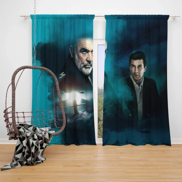 The Hunt for Red October Movie Sean Connery Alec Baldwin Window Curtain