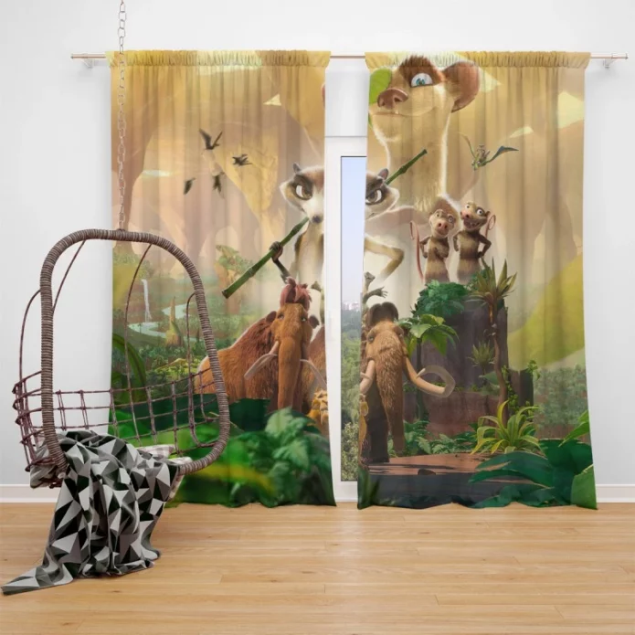 The Ice Age Adventures of Buck Wild Movie Window Curtain