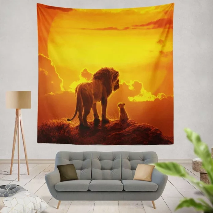 The Lion King Movie Simba Mufasa Wall Hanging Tapestry