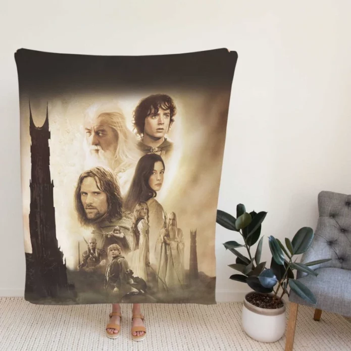 The Lord of the Rings The Two Towers Movie Fleece Blanket