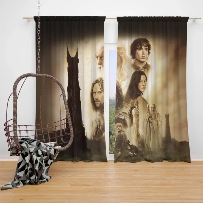 The Lord of the Rings The Two Towers Movie Window Curtain