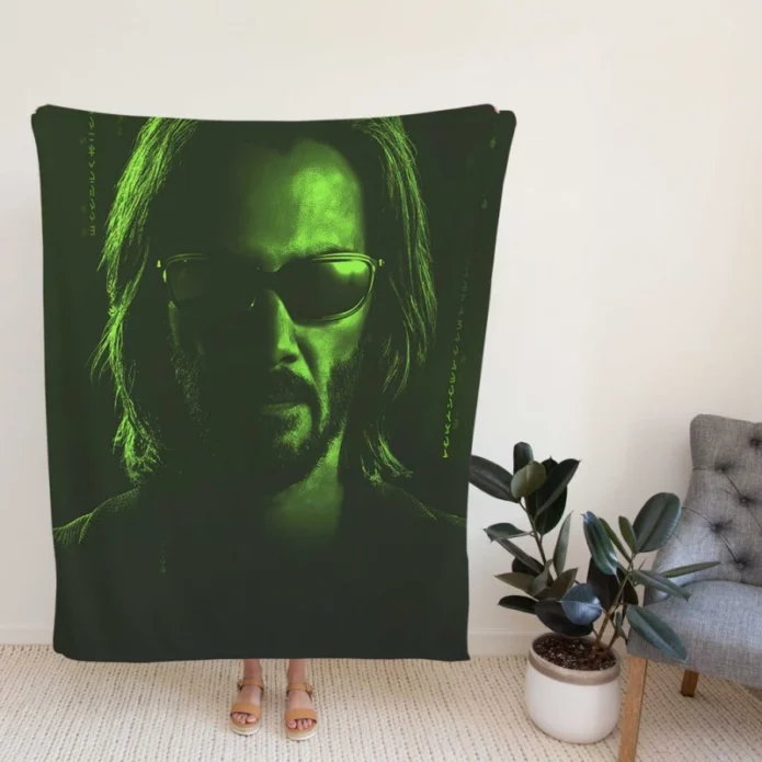 The Matrix Resurrections Movie Fleece Blanket
