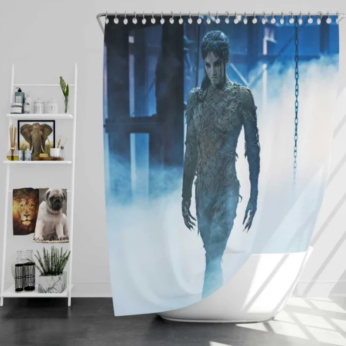 The Mummy Movie Sofia Boutella Bath Shower Curtain