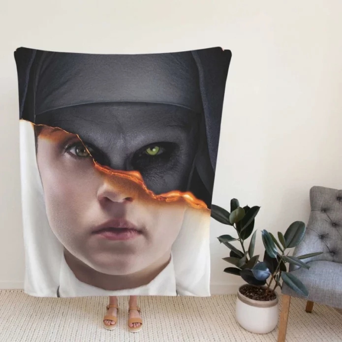 The Nun Movie Evil Fleece Blanket