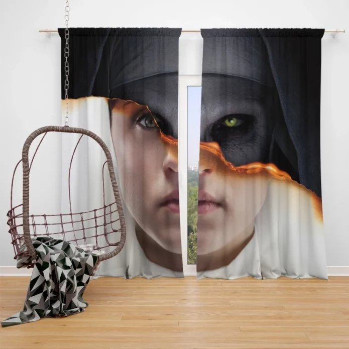 The Nun Movie Evil Window Curtain