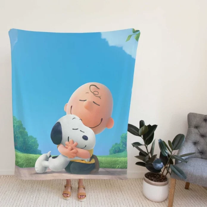 The Peanuts Movie Charlie Brown Snoopy Fleece Blanket