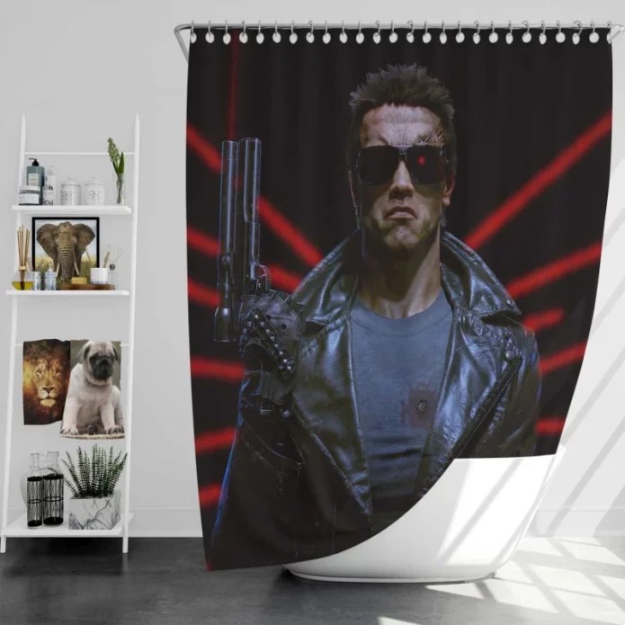 The Terminator Movie Bath Shower Curtain