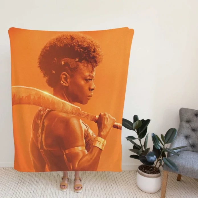 The Woman King Movie Viola Davis Fleece Blanket