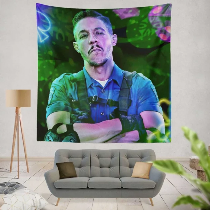 Theo Rossi as Burt Cummings in Army of the Dead Movie Wall Hanging Tapestry