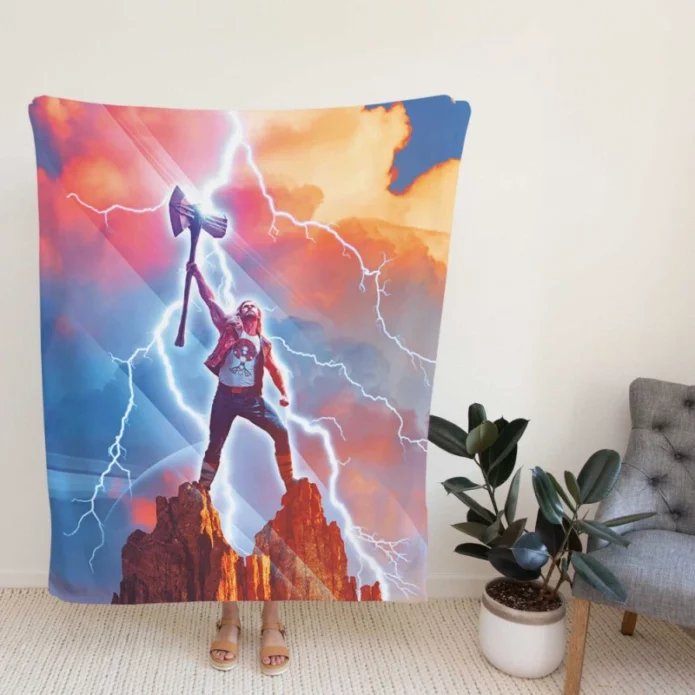 Thor Love and Thunder Movie Marvel Fleece Blanket
