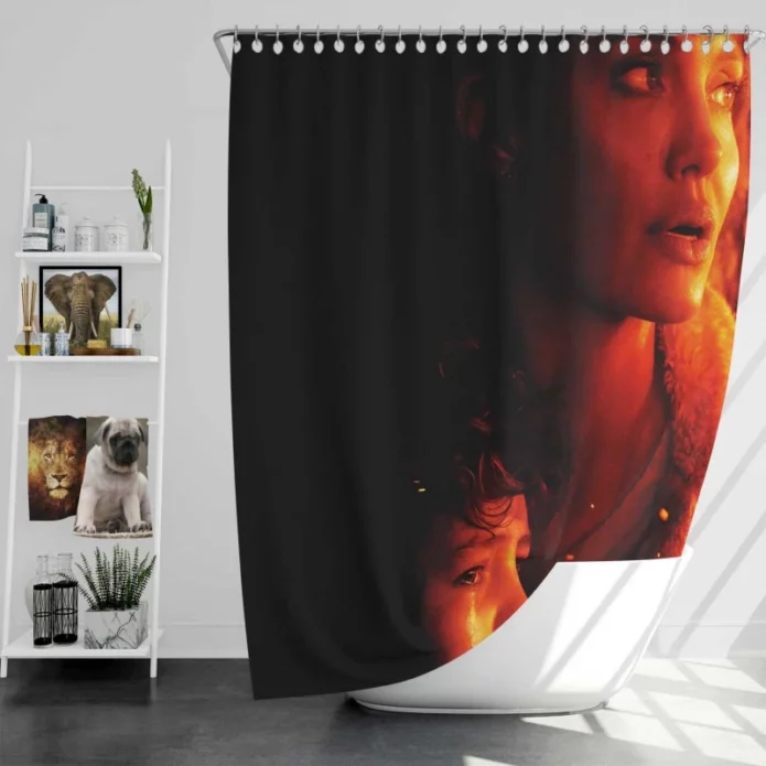 Those Who Wish Me Dead Movie Angelina Jolie Bath Shower Curtain