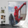 Tom Holland Spider-Man Homecoming Movie Bath Shower Curtain